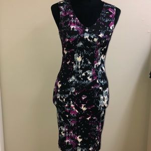 Aqua brand textured V-neck dress.